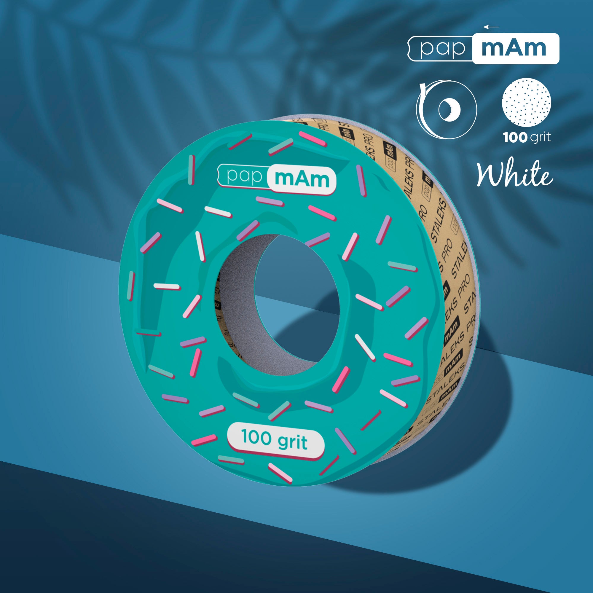 STALEKS Disposable White Abrasive Tape PapmAm EXPERT for the Plastic Case