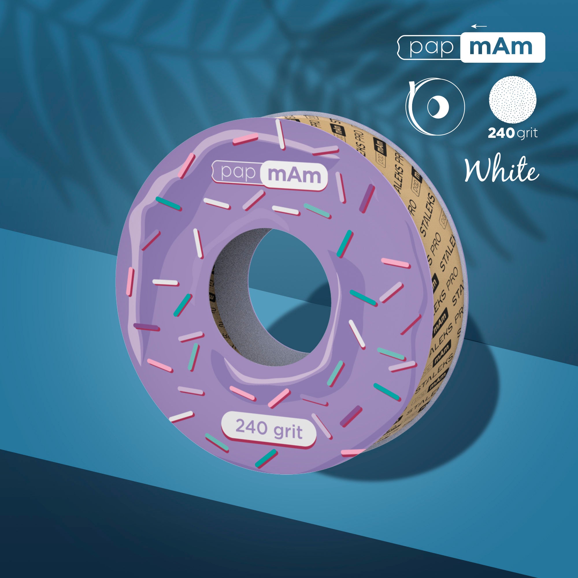 STALEKS Disposable White Abrasive Tape PapmAm EXPERT for the Plastic Case
