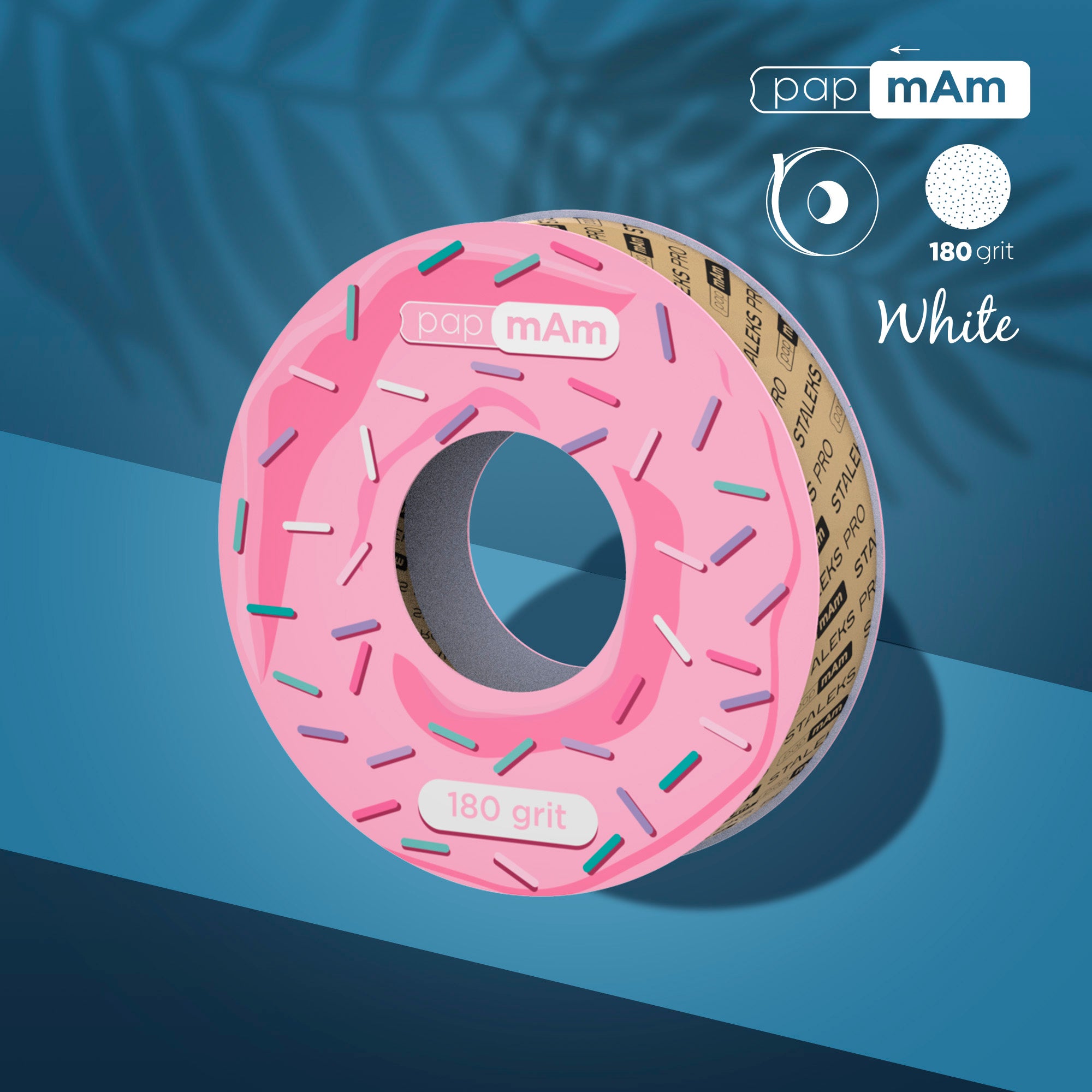 STALEKS Disposable White Abrasive Tape PapmAm EXPERT for the Plastic Case