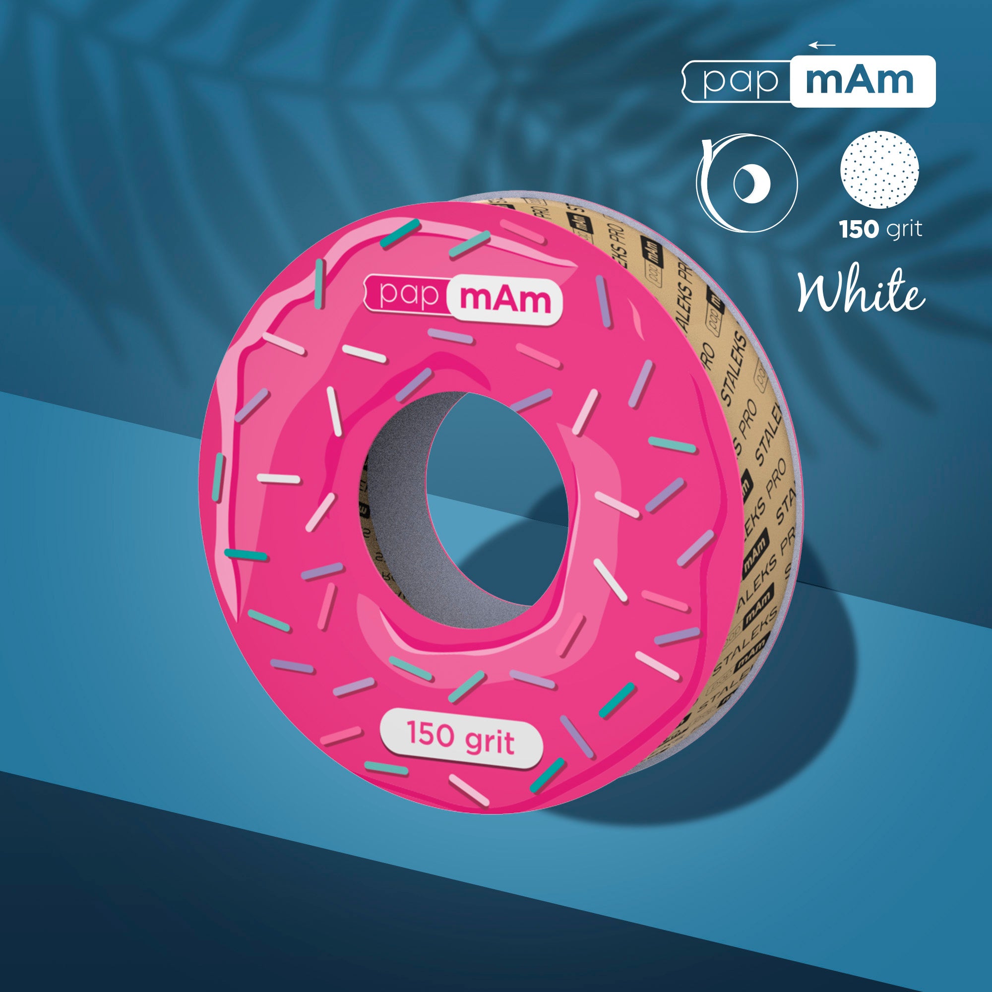 STALEKS Disposable White Abrasive Tape PapmAm EXPERT for the Plastic Case