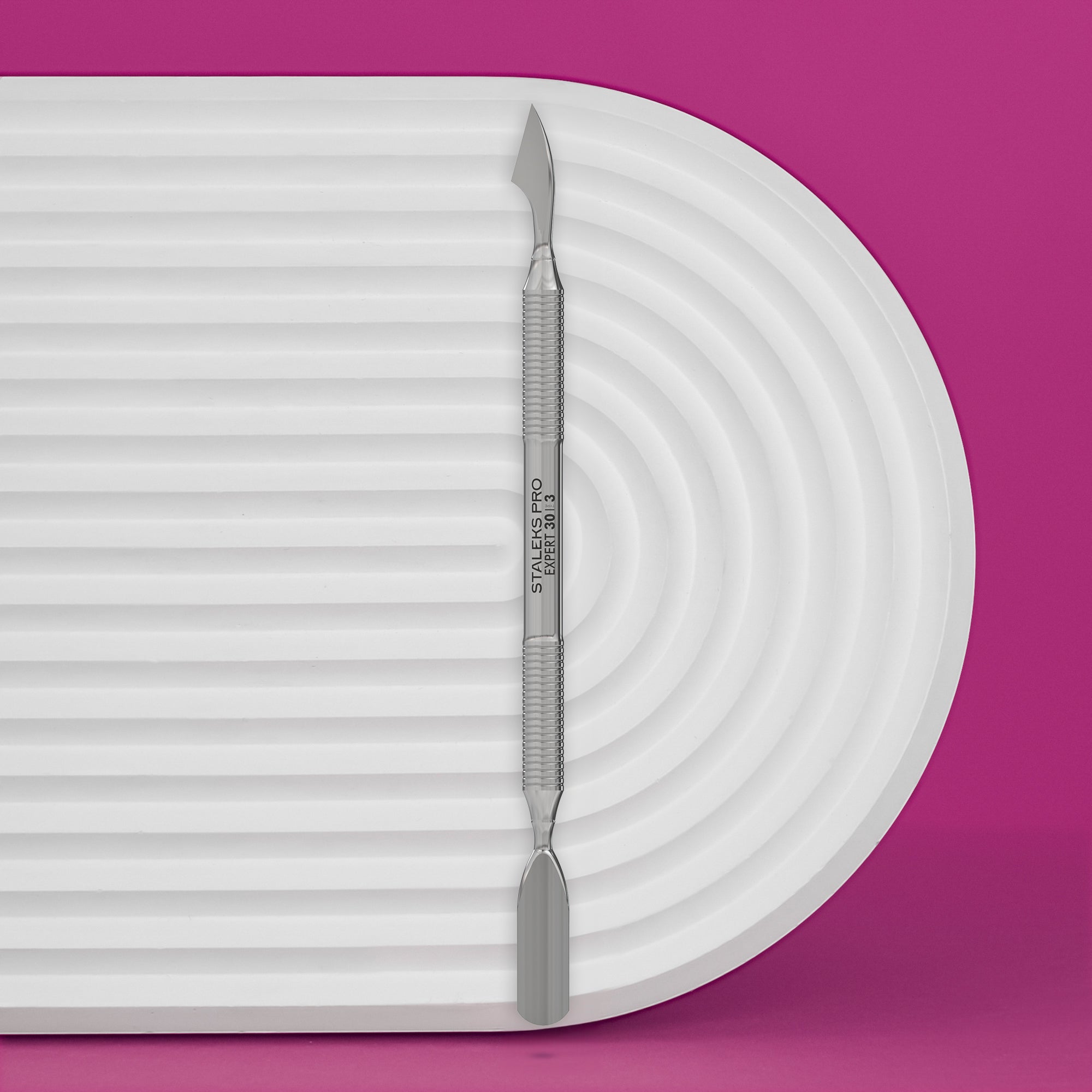 STALEKS Manicure Pusher EXPERT 30 TYPE 3 (Rounded Wide Pusher and Cleaner)