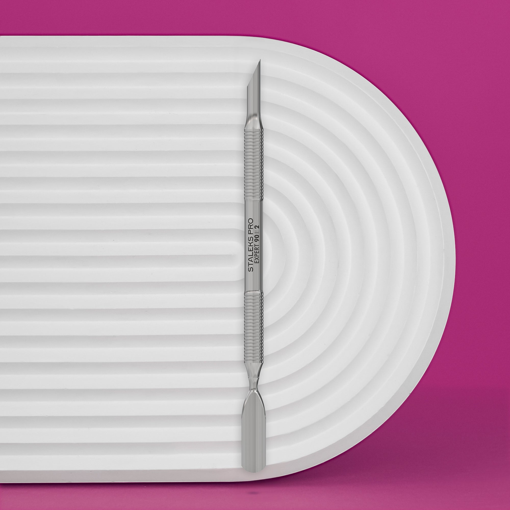 STALEKS Manicure Pusher EXPERT 90 TYPE 2 (Beveled and Rounded Wide Pusher)